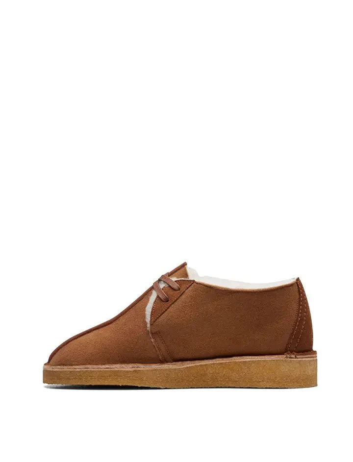 Clarks Originals Desert Trek Warmlined Shoes Tan - Image 3