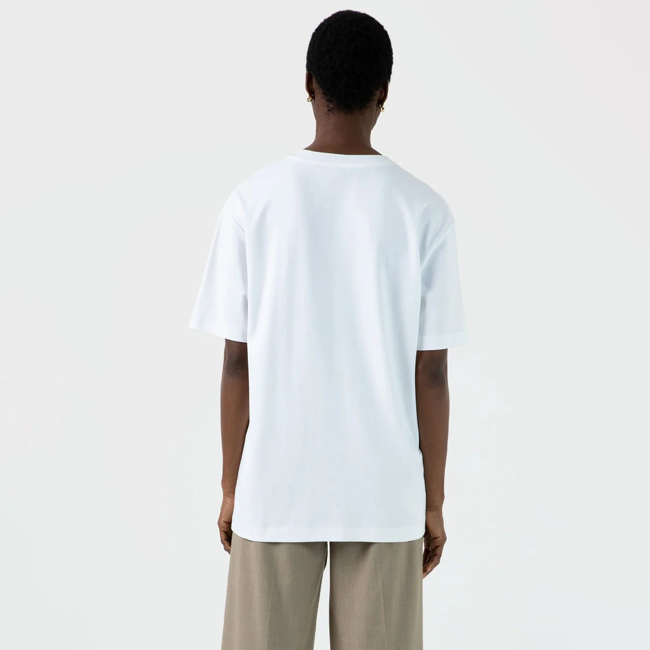 Sunspel Oversized T-Shirt White - Image 3